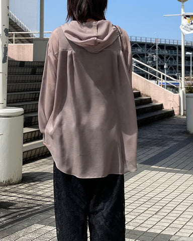3月23日ライブ mink chair<br>シアーフーディブラウス