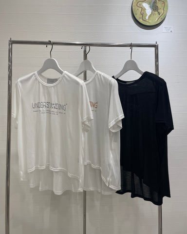 インスタライブ CYAN TOKYO<br>シアー天竺フレアT