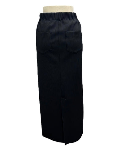 ayane予約<br> リブ生地ペンシルスカート