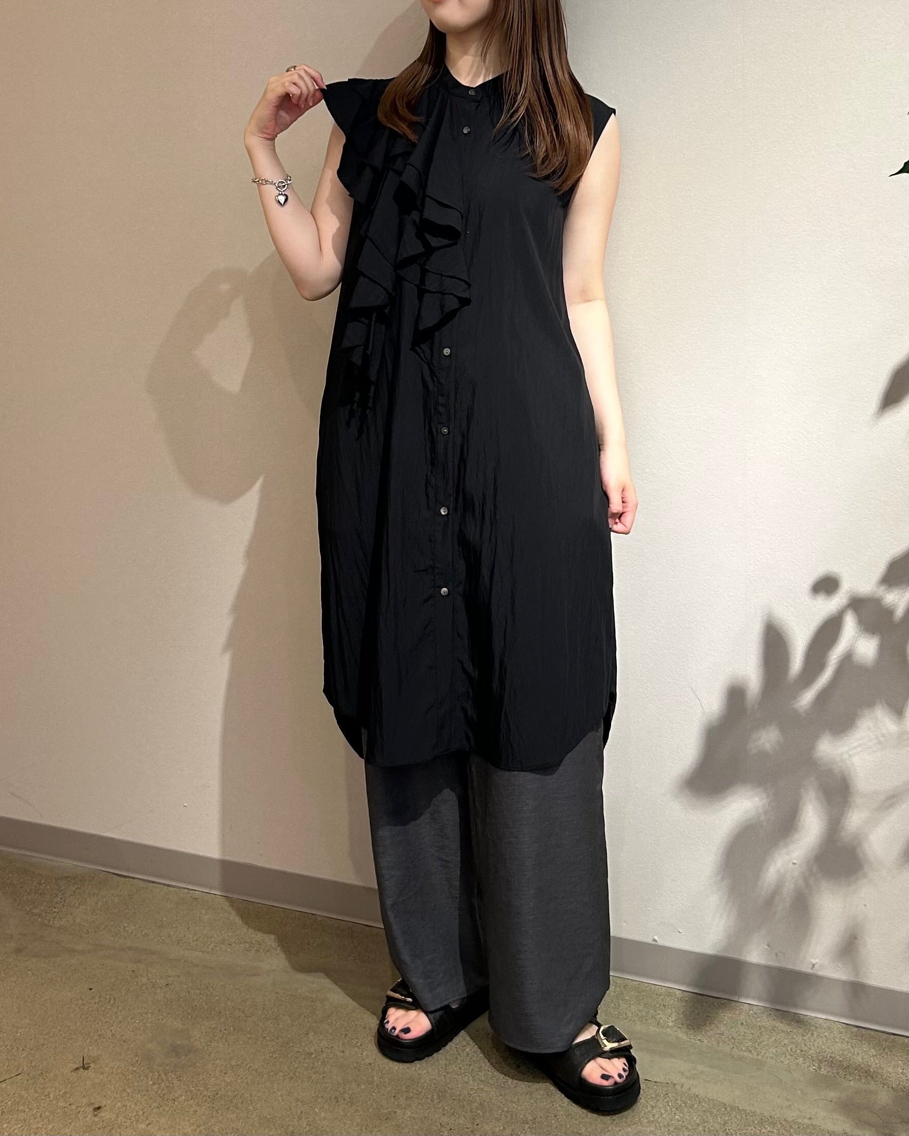 6月13日ライブ<br>Mewl フルールフリルチュニックシャツ