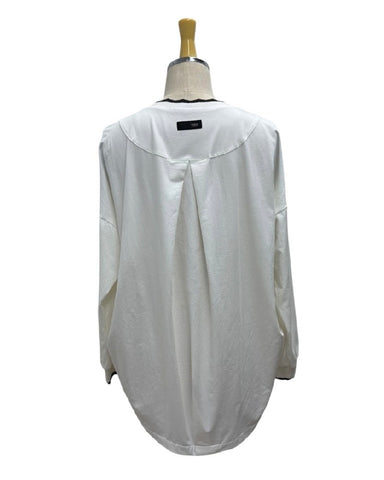 ayane予約<br> 襟ぐりニットロゴロンT