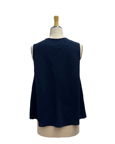 ayane予約<br> ストレッチジョーゼット深Vベスト