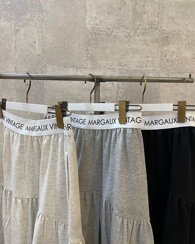 10月2日ライブ MARGAUX VINTAGE<br> ロゴウエストギャザースカート