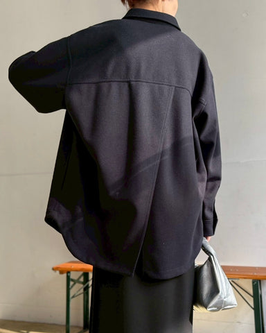 cafune<br> W jersey shirt blouson