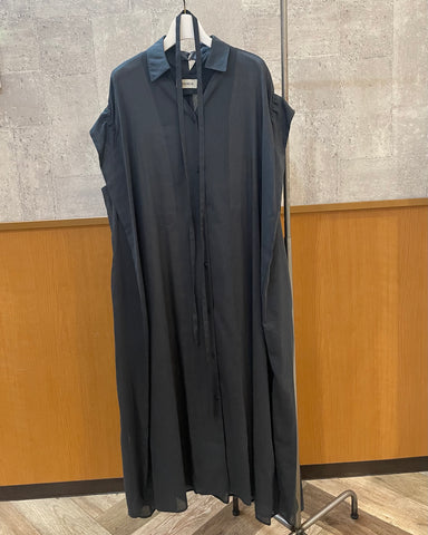 HERENCIA<br> Sheer Dress with Grosgrain Back Detail