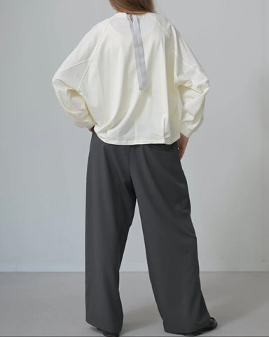 Herencia<br>バックリボンラグランスリーブカットソー