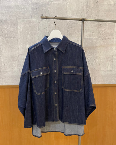 8月23日<br>PASSIONE<br>オーバーサイズデニムシャツ