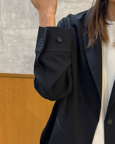 cafune <br> dry twill tailored shirt jacket