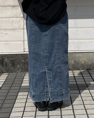 ayane<br> デニム地ペンシルスカート