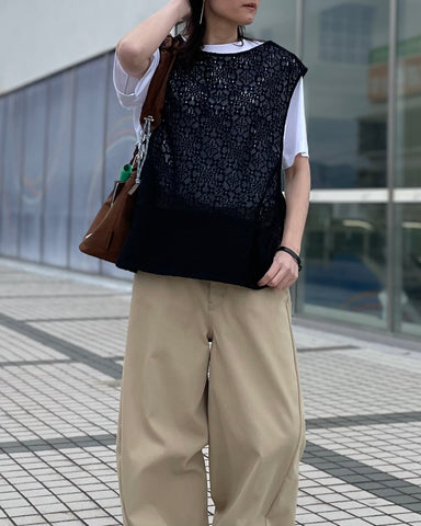 3月13日ライブ ma couleur<br>2wayラッセルレースベスト