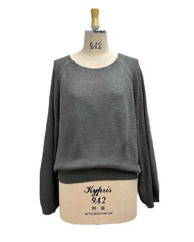 ayane予約<br>ラーベン編みラグランニット