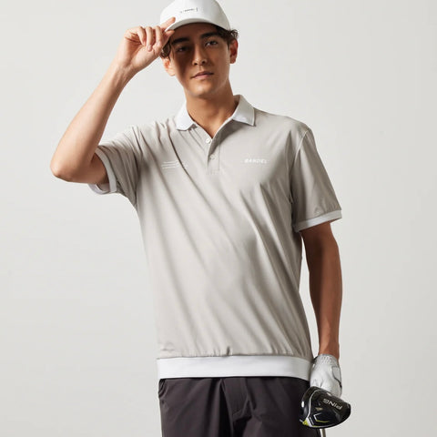 BANDEL<br> BICOLOR RIB S/S POLO SHIRTS