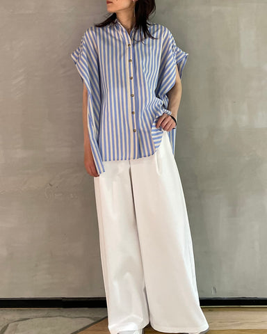 Herencia <br>Back Ribbon Stripe Blouse