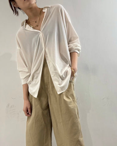 9月21日ライブ cafune<br> velour relax shirt