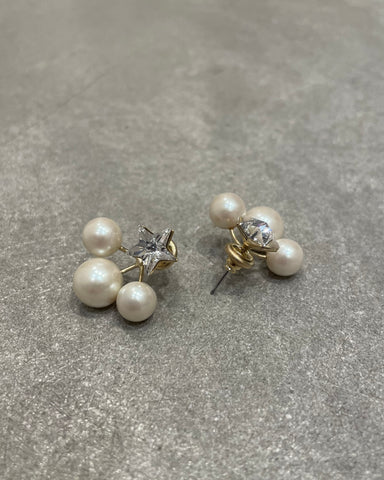 Sea'ds Mara <br> Star×pearl back catch pierce