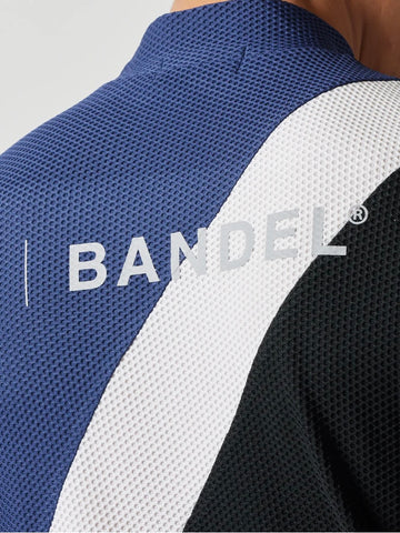 BANDEL<br>STRIPES SWITCH S/S MOCK NECK SHIRTS