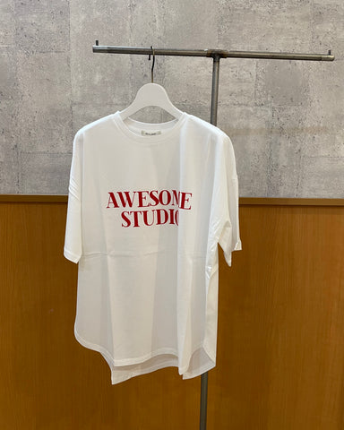 6月12日ライブ mink chair<br>フロッキー加工ロゴ半袖Tシャツ