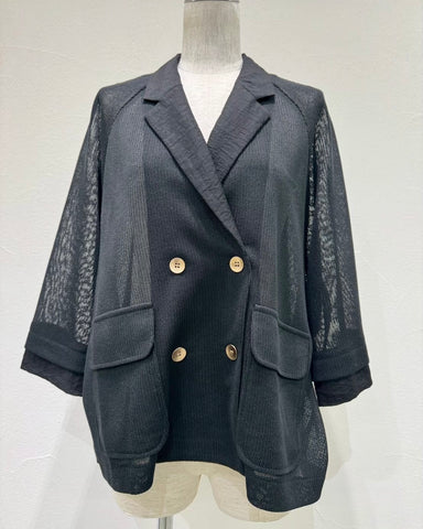 CYAN TOKYO<br>ニットライクメッシュWジャケット