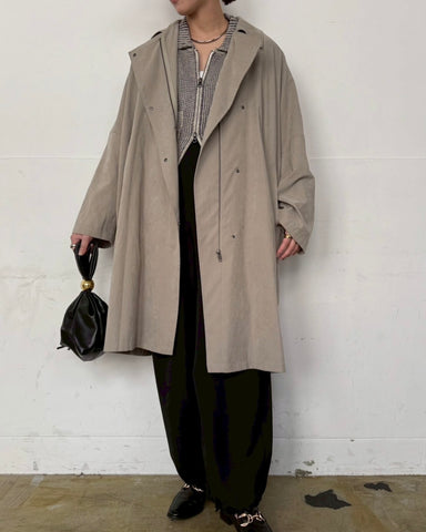 cafune<br> peach poncho coat