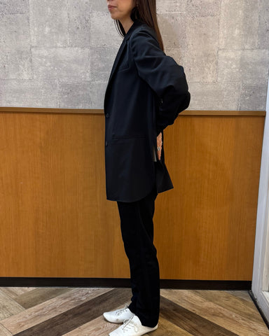 cafune <br> dry twill tailored shirt jacket