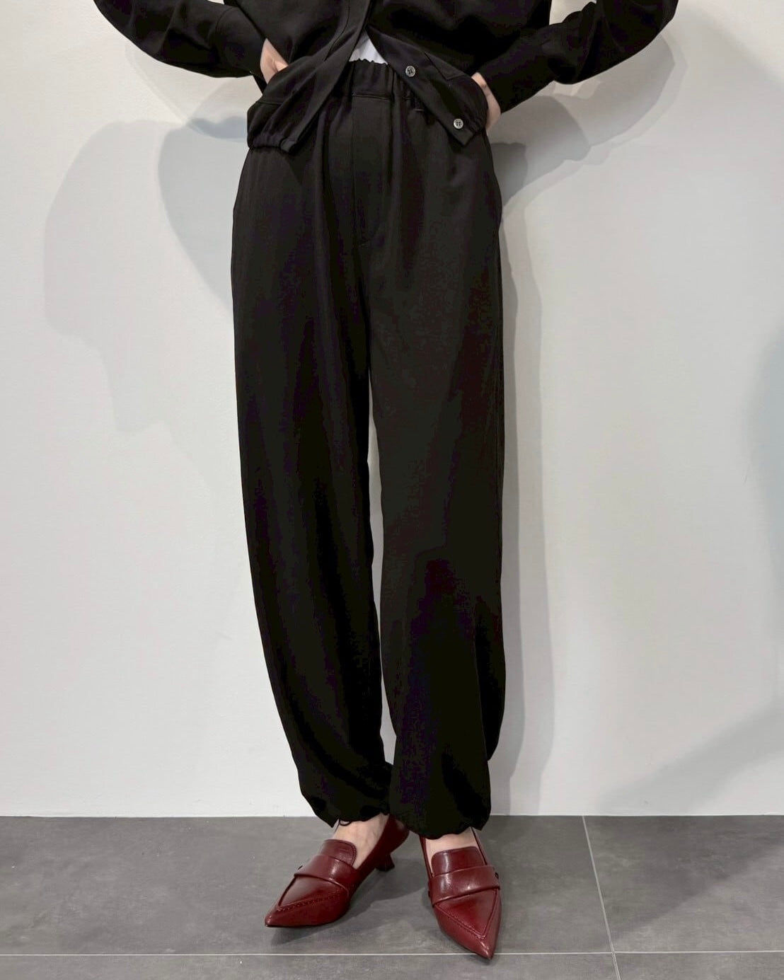 cafune<br>裾ドロストパンツ