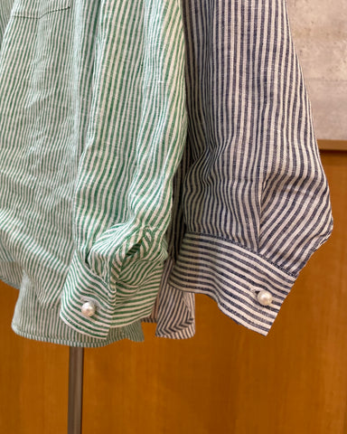 3月29日ライブ BLUE F RONCE <br> ストライプリネンシャツ