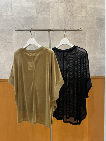 Herencia <br> ベロアメッシュカットソー