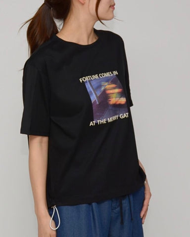 Praia<br>袖ジョーゼットフォトT