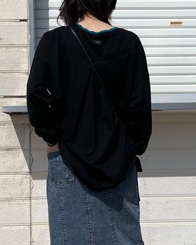 2月27日ライブ ayane<br> 襟ぐりニットロゴロンT