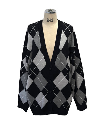 ayane<br>アーガイルニットカーディガン