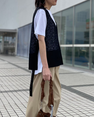 3月13日ライブ ma couleur<br>2wayラッセルレースベスト