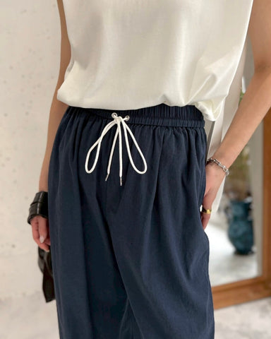 cafune<br>コットンリネンワイドイージーパンツ