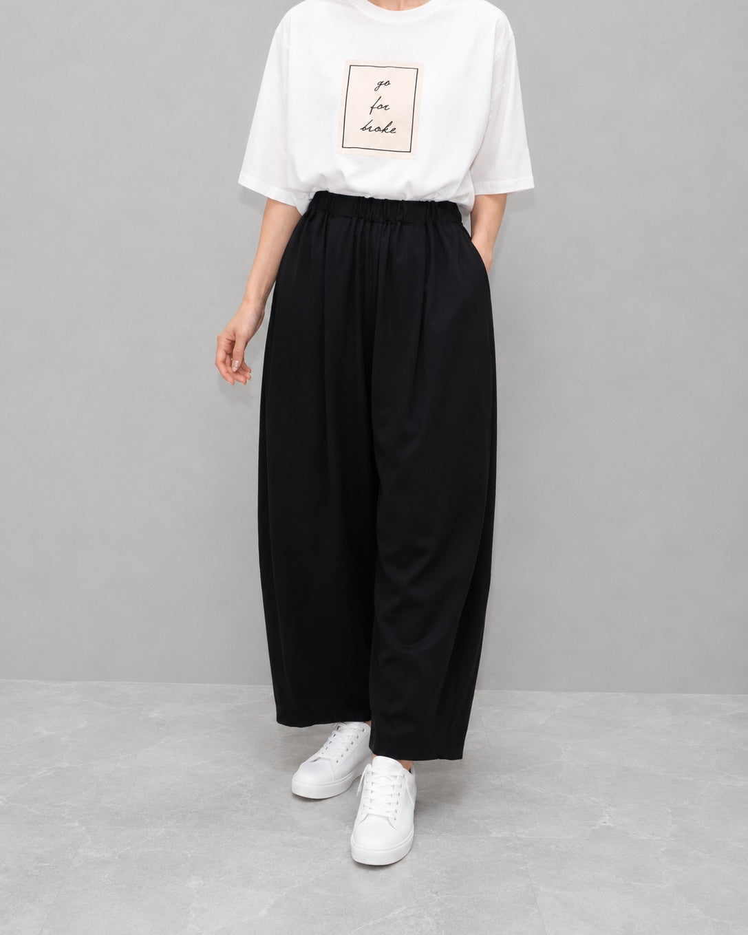 Praia<br> 究極のリラックス　シルケットバレルパンツ