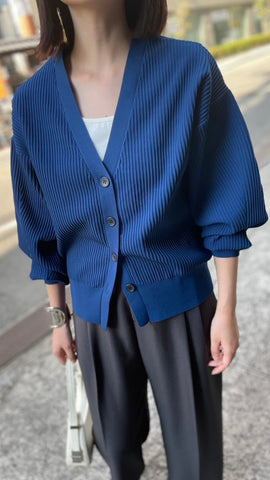 cafune<br>Vネックリブカーディガン