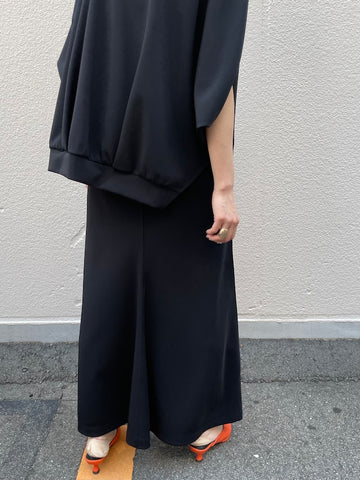 cafune<br>mat double knit back flare skirt