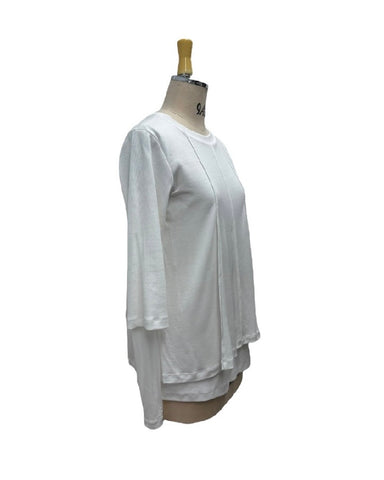 ayane予約<br> シアーレイヤードフレアリブロンT