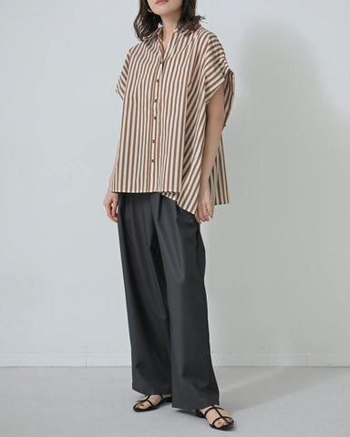 Herencia <br>Back Ribbon Stripe Blouse