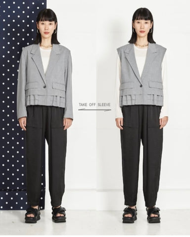 1%予約<br> スーツ地ジャケット