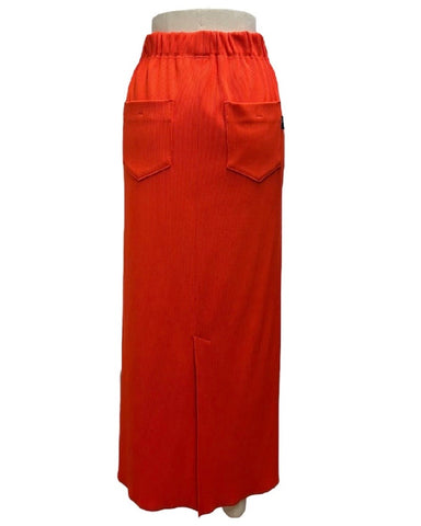 ayane予約<br> リブ生地ペンシルスカート