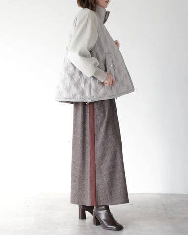 Herencia<br> Hybrid Quilted High Neck Coat