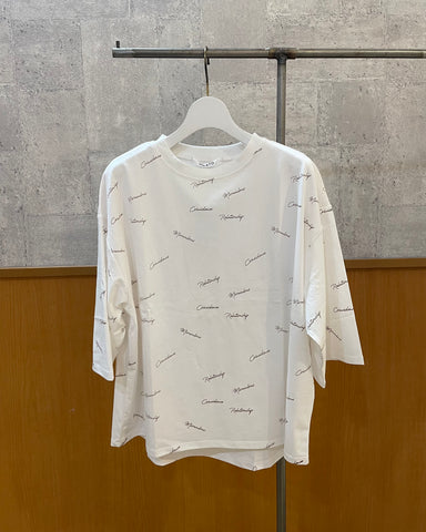 RILATO<br>ランダムロゴ5分袖Tシャツ