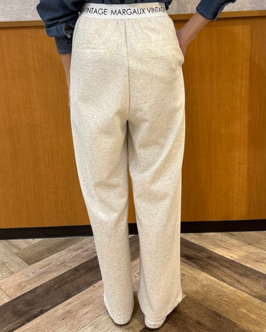 Margaux Vintage<br>ロゴウエストゴムタックパンツ