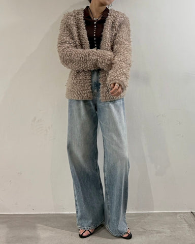 10月19日ライブ cafune<br> loop yarn knit jacket