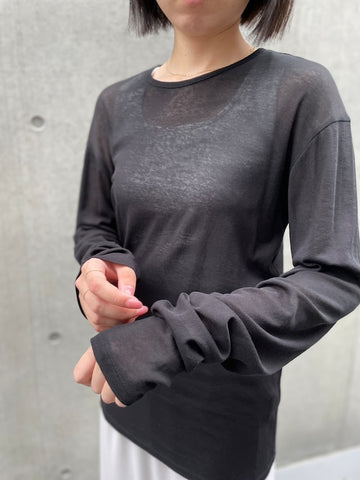 cafune<br>cotton gauze crew neck tops