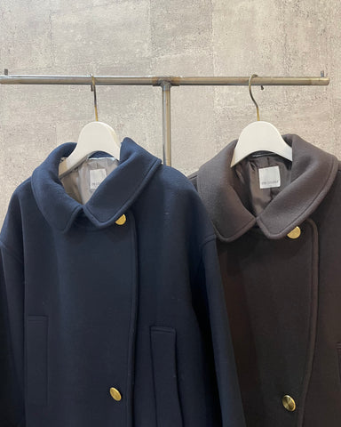 11月23日ライブ ma couleur<br>メルトンゴールドボタンコート