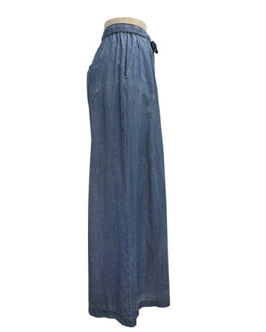 ayane予約<br> シアーデニムタックワイドパンツ