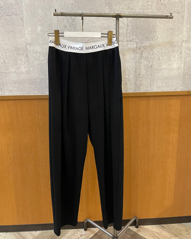 10月2日ライブ MARGAUX VINTAGE<br> ロゴウエストタックパンツ
