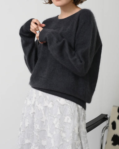 12月19日ライブ Herencia<br> Airy Touch Cashmere Knit Pullover