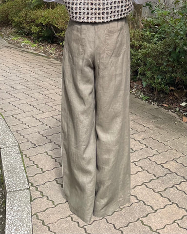 2月27日ライブ BLUE FRONCE<br>リネン片側ラインパンツ