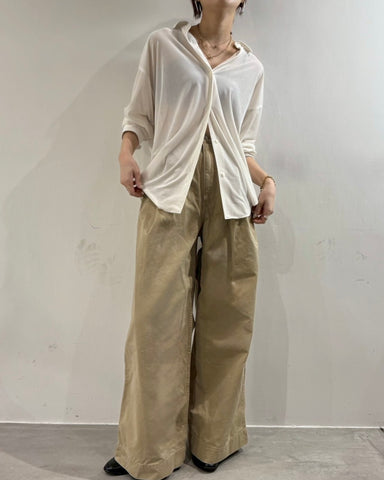 9月21日ライブ cafune<br> velour relax shirt